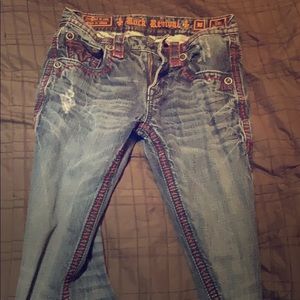 MENS: Rock Revival Jeans, Dan Straight 30X32